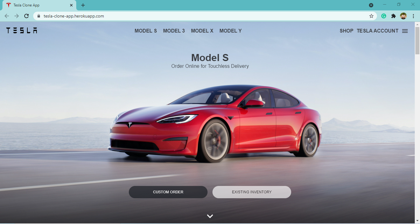 Tesla Clone Home Page